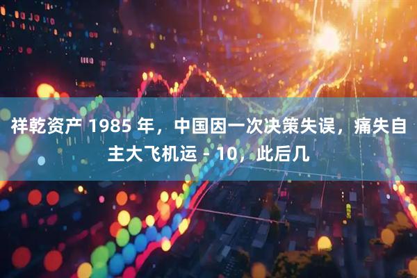 祥乾资产 1985 年，中国因一次决策失误，痛失自主大飞机运 - 10，此后几