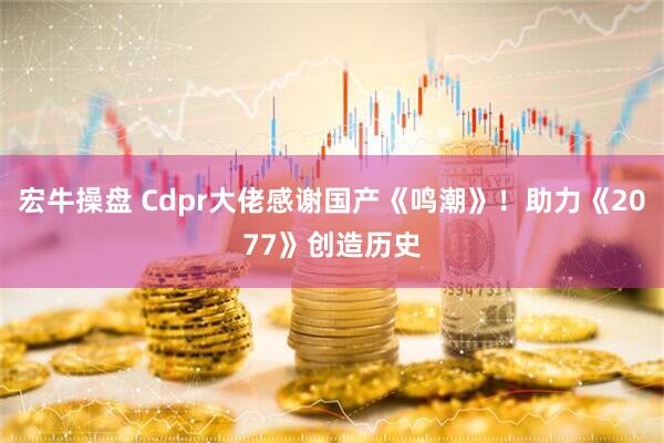 宏牛操盘 Cdpr大佬感谢国产《鸣潮》!助力《2077》创造历史